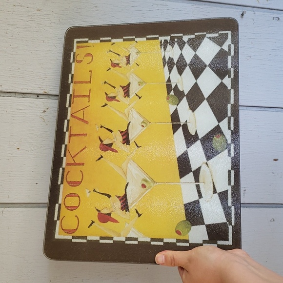 Cocktails Glass Cutting Board - Picture 9 of 9